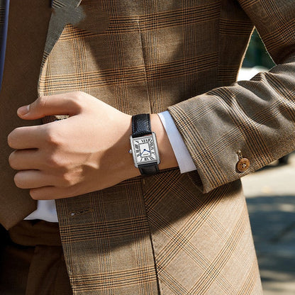 Nevil| Heren quartzhorloge | Staal
