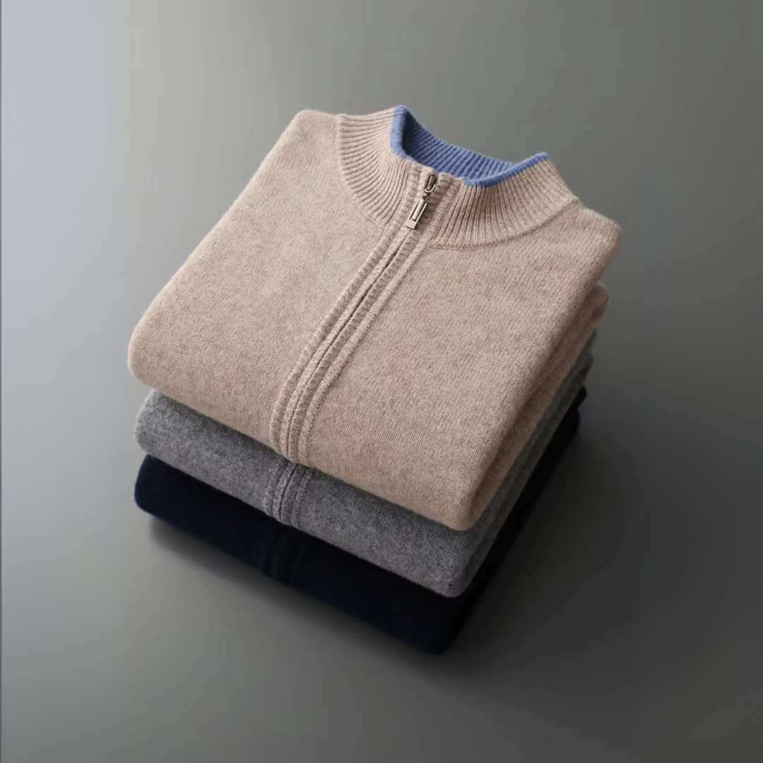 Nurozis | Men’s Merino Zip Cardigan