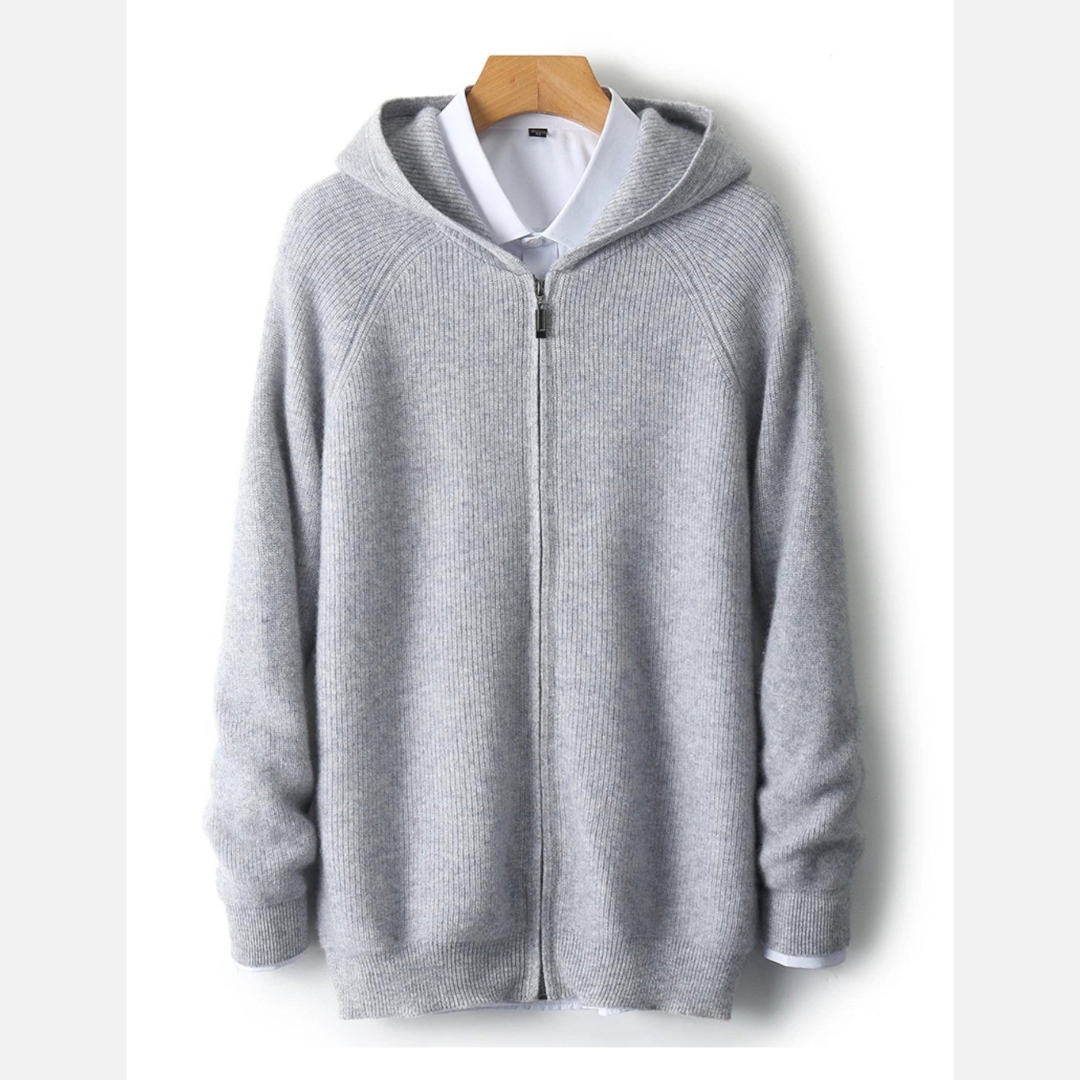 Men’s Knit Zip Hoodie | Stylish