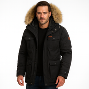Men’s Winter Fur Hood Jacket | Thermal