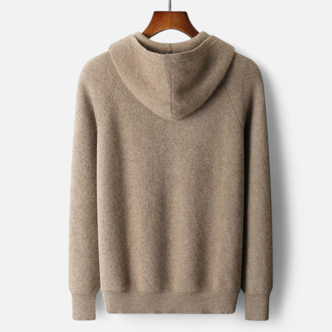 Men’s Knit Zip Hoodie | Stylish