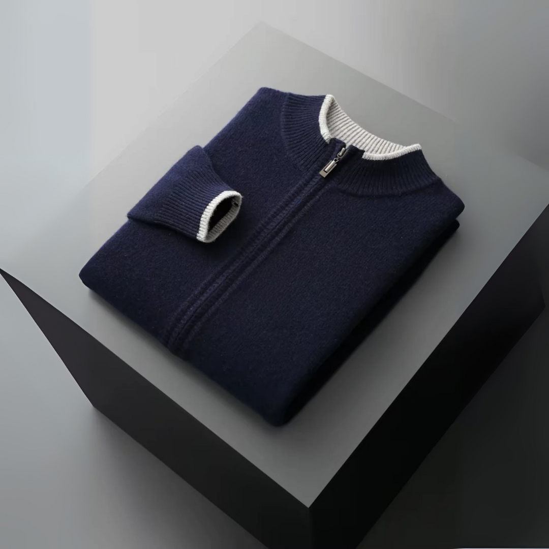 Nurozis | Men’s Merino Zip Cardigan