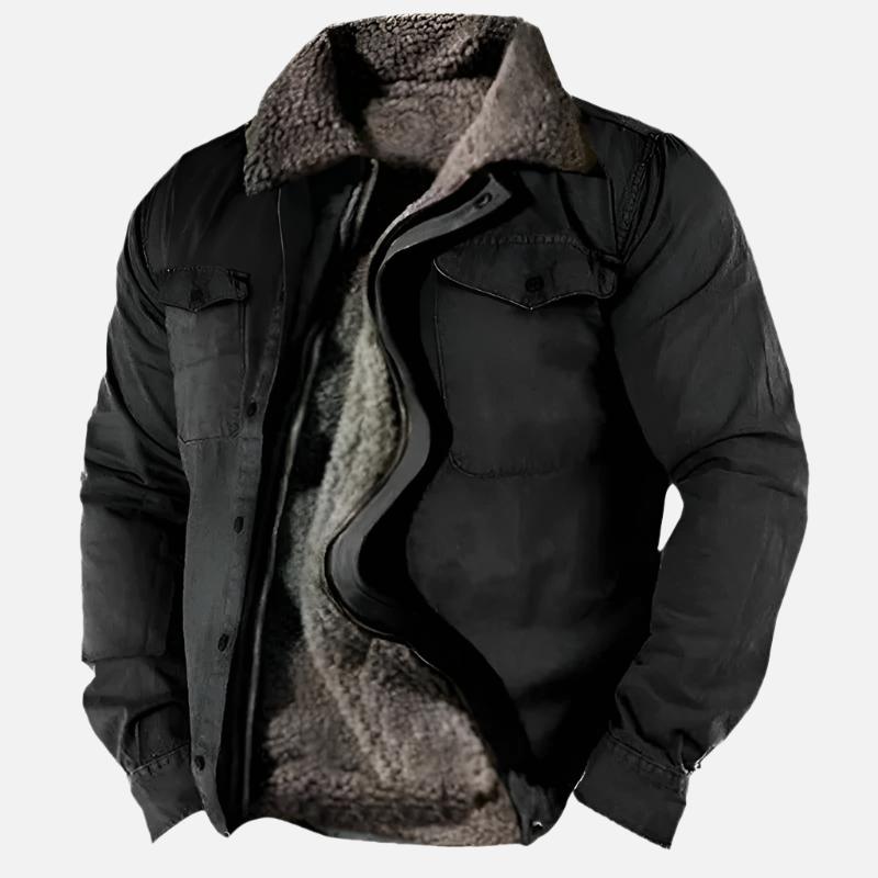 Men’s Button-Up Winter Jacket | Classic