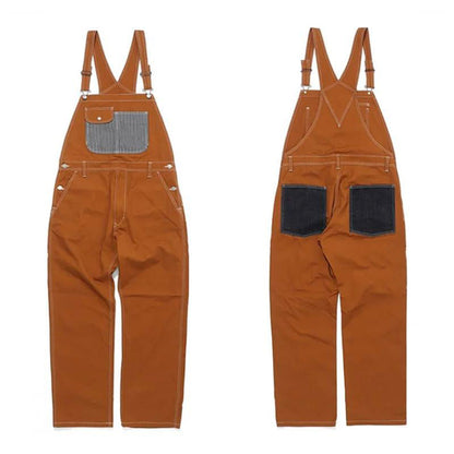 Heren Casual Vintage Cargo Overalls met meerdere zakken