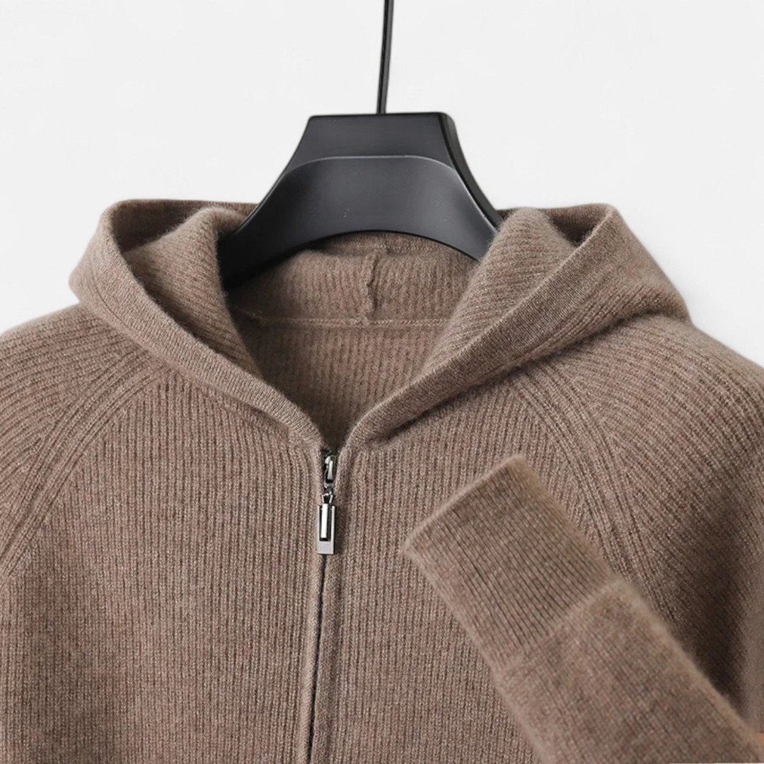 Men’s Knit Zip Hoodie | Stylish