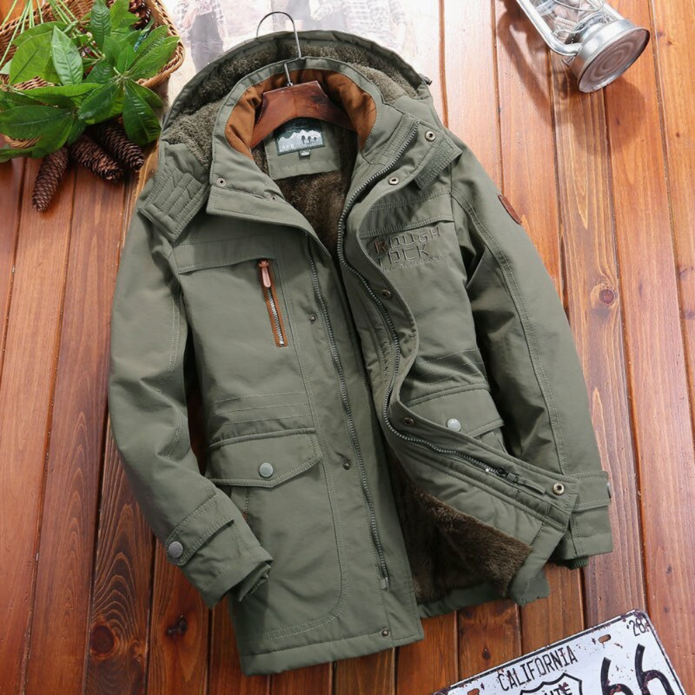 Men's Hooded Parka Jacket | Warm