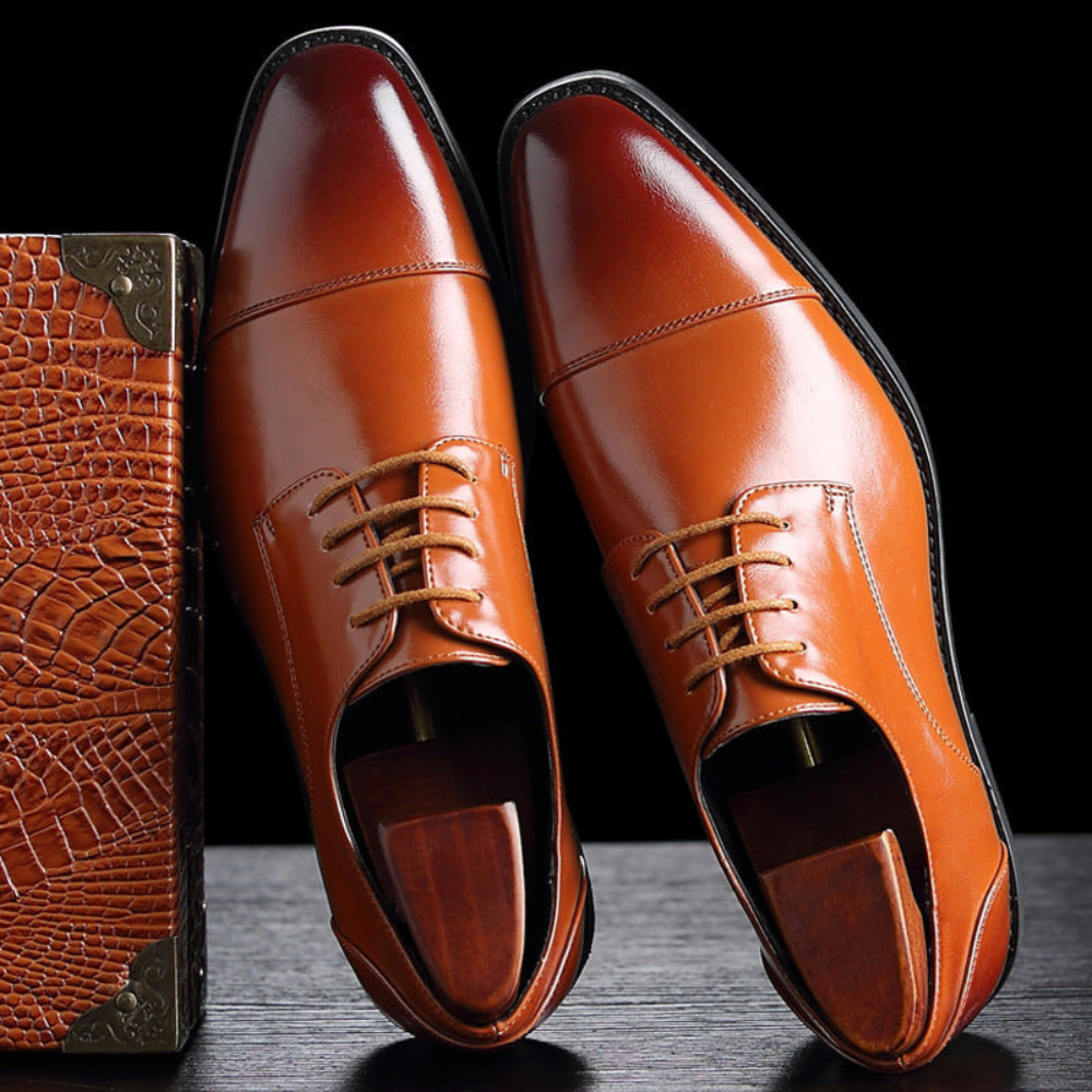 Men’s Classic Oxford Shoes | Sleek Cap-Toe Dress Footwear
