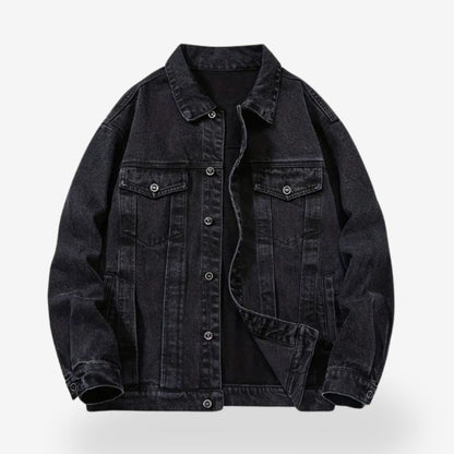 Heren Casual Denim Jacket - Meerdere Zakjes & Knopen Sluiting