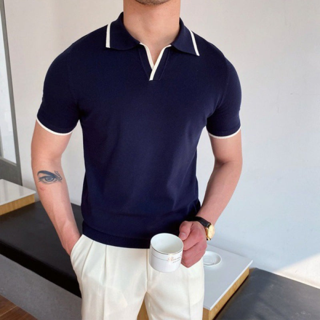 Classic Men’s Short-Sleeved Polo Shirt