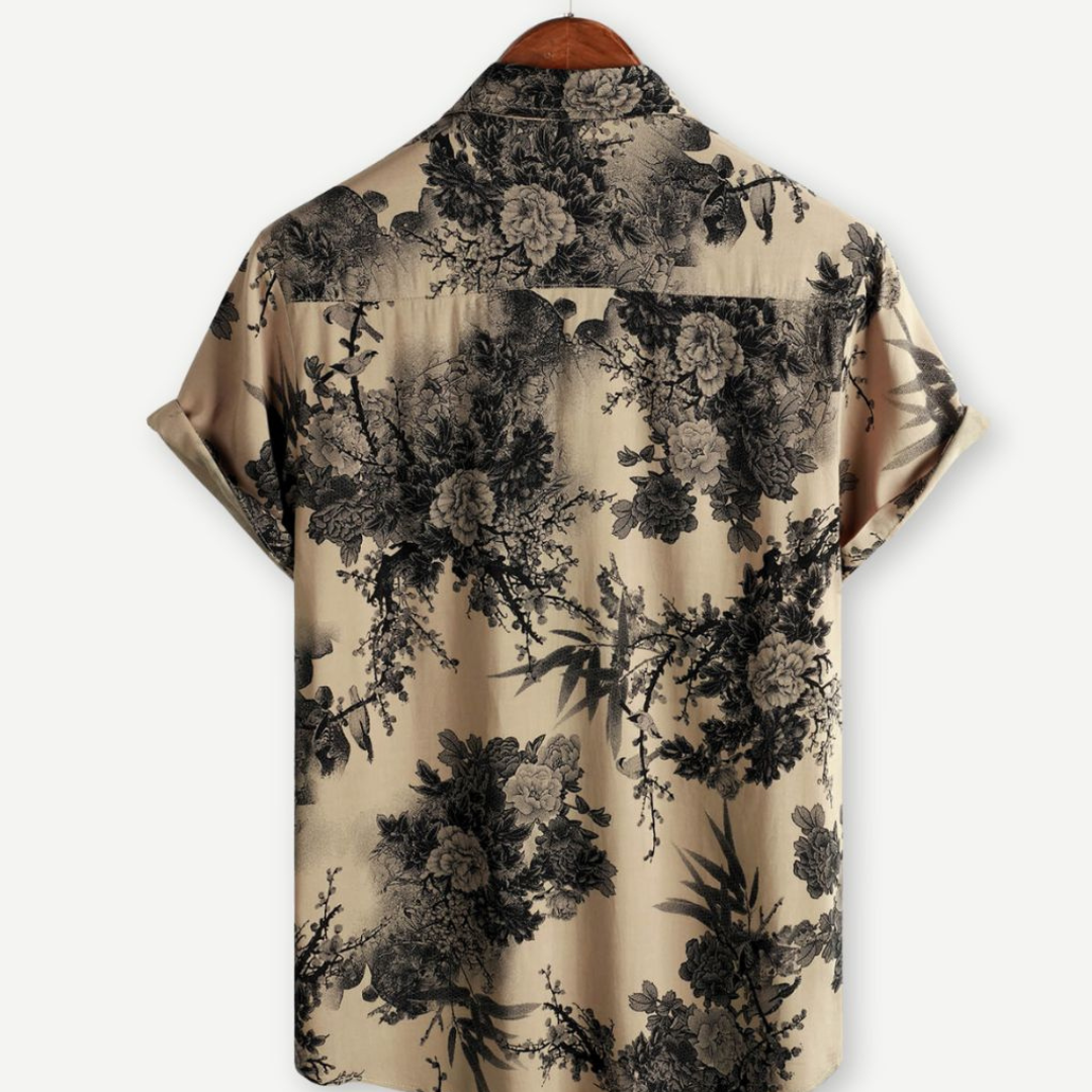 Thomas| Heren Vintage Overhemd| Korte Mouwen