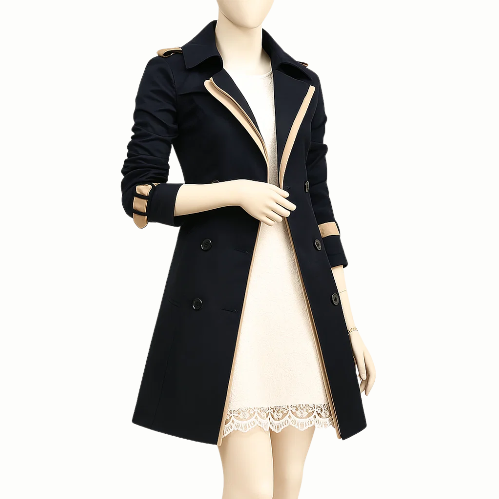 Women’s Double-Breasted Trench Coat | Elegant
