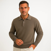 Men’s Long Sleeve Polo Sweater | Classic
