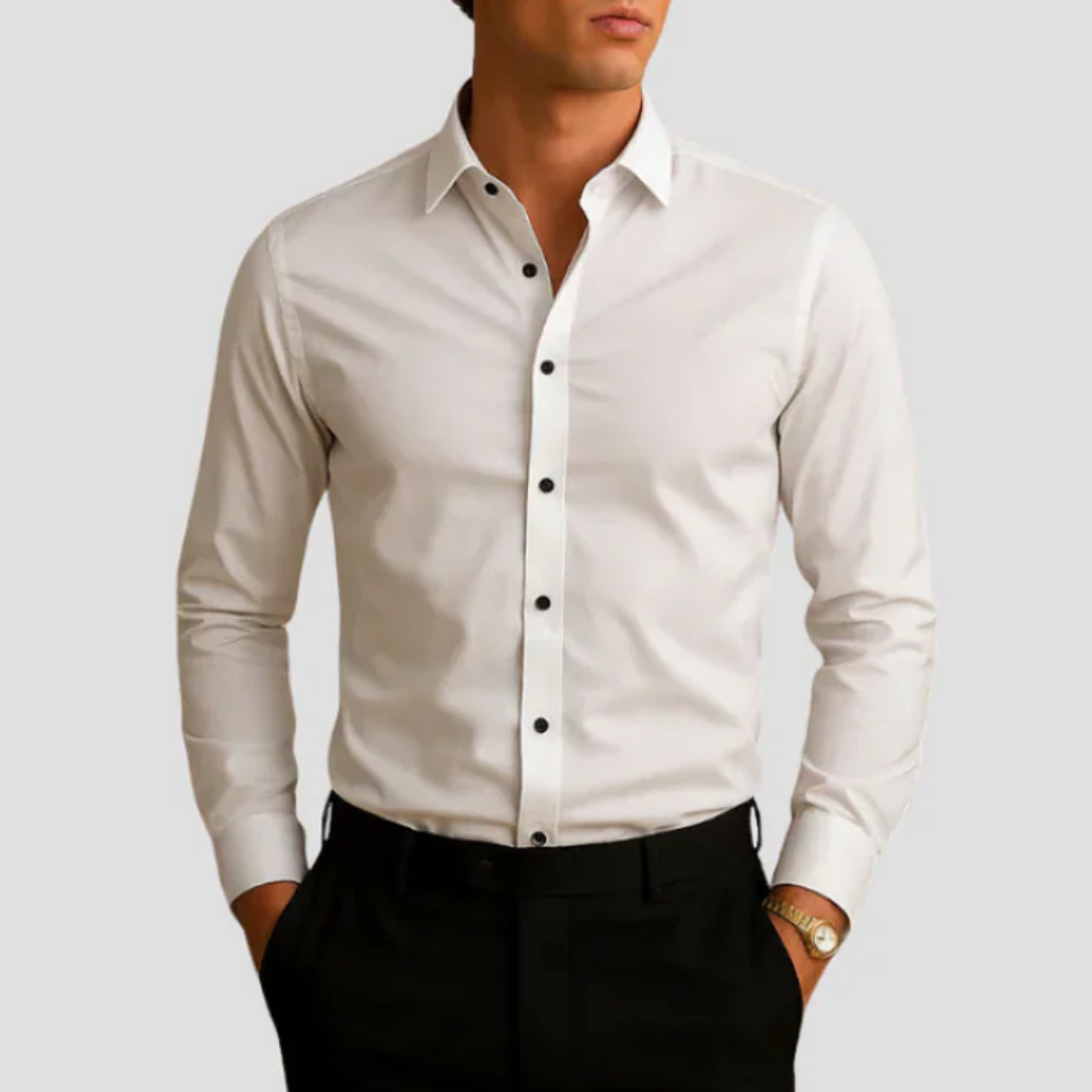 Nurozis | Fitted Contrast Shirt