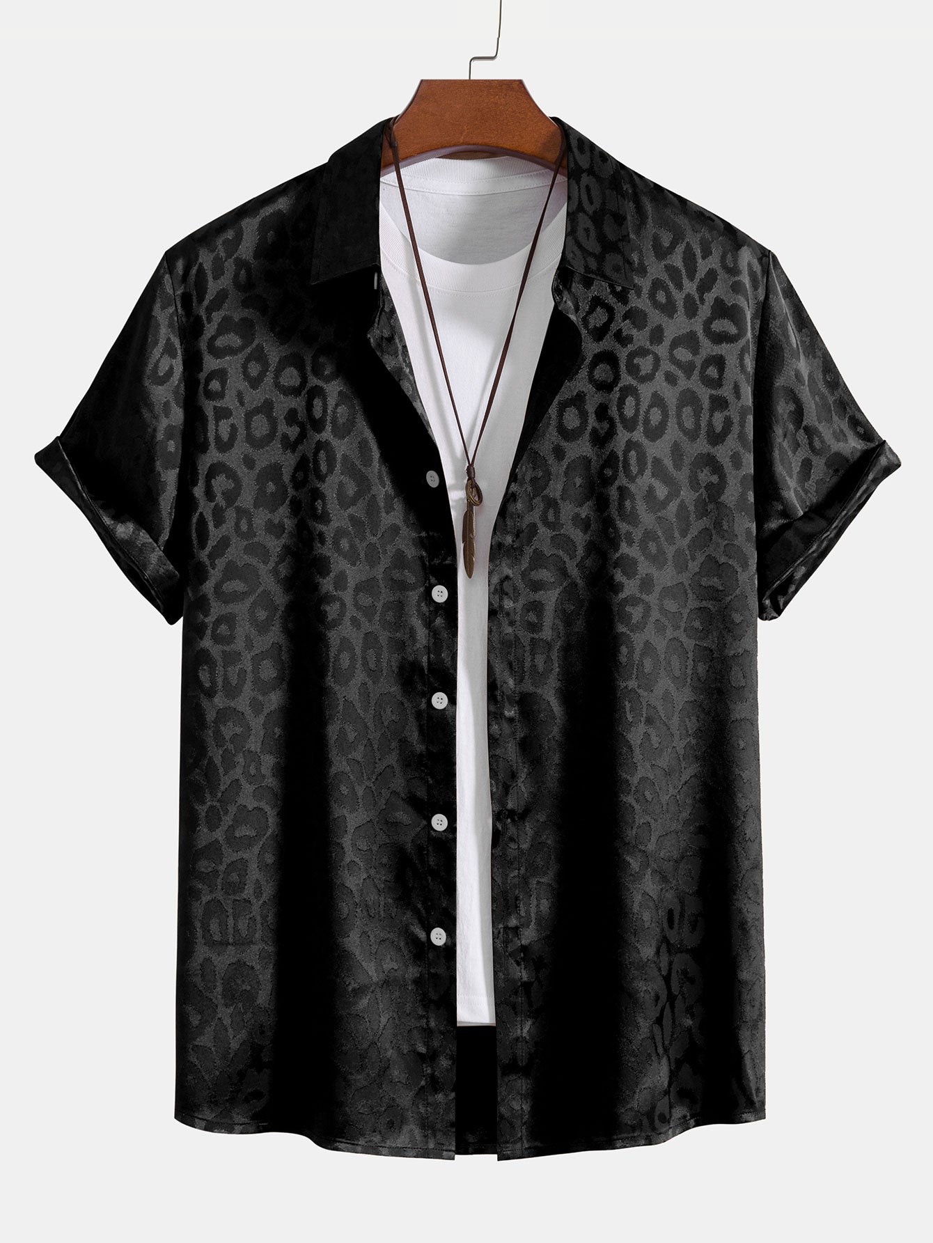 Nurozis | Satin Leopard Shirt