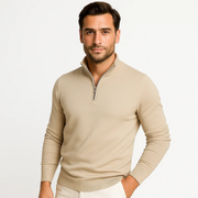 Men’s Pullover Sweater with Zip | Comfortable