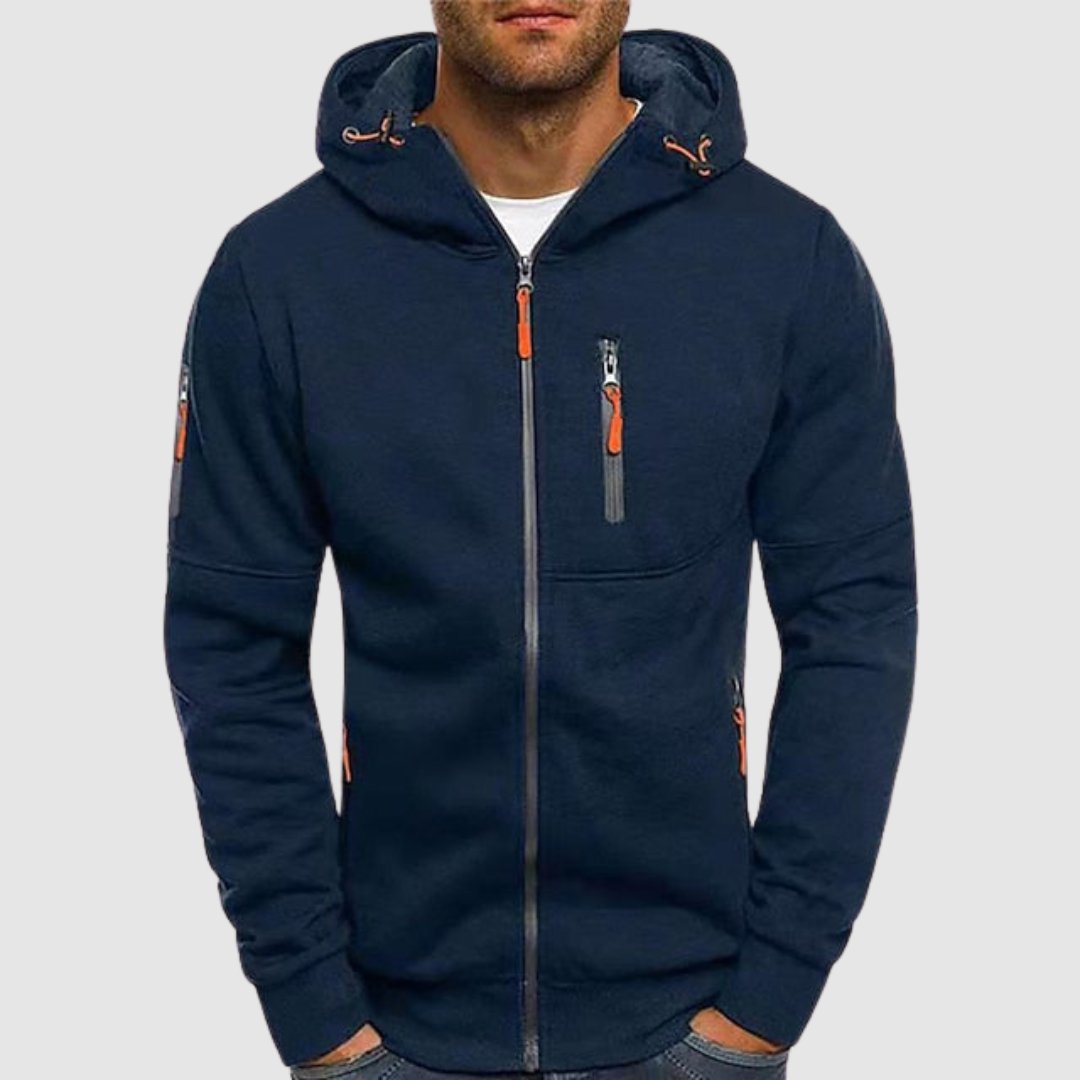 Men’s Hooded Zip Sweatshirt | Stylish