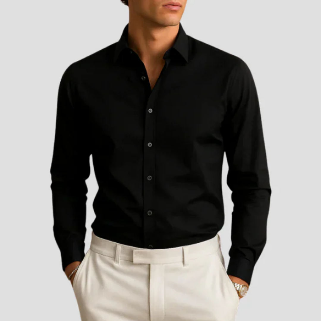 Nurozis | Fitted Contrast Shirt