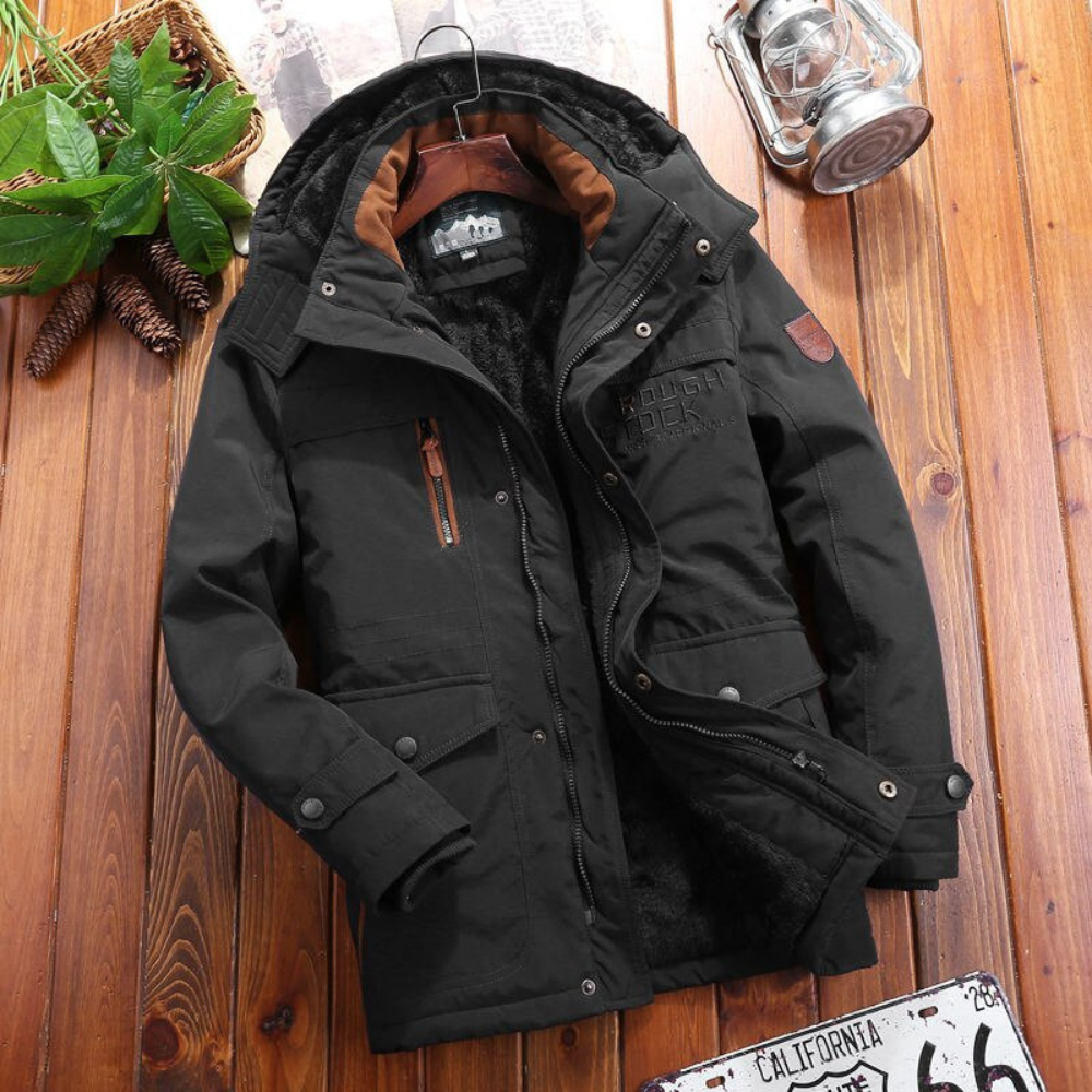 Men's Hooded Parka Jacket | Warm