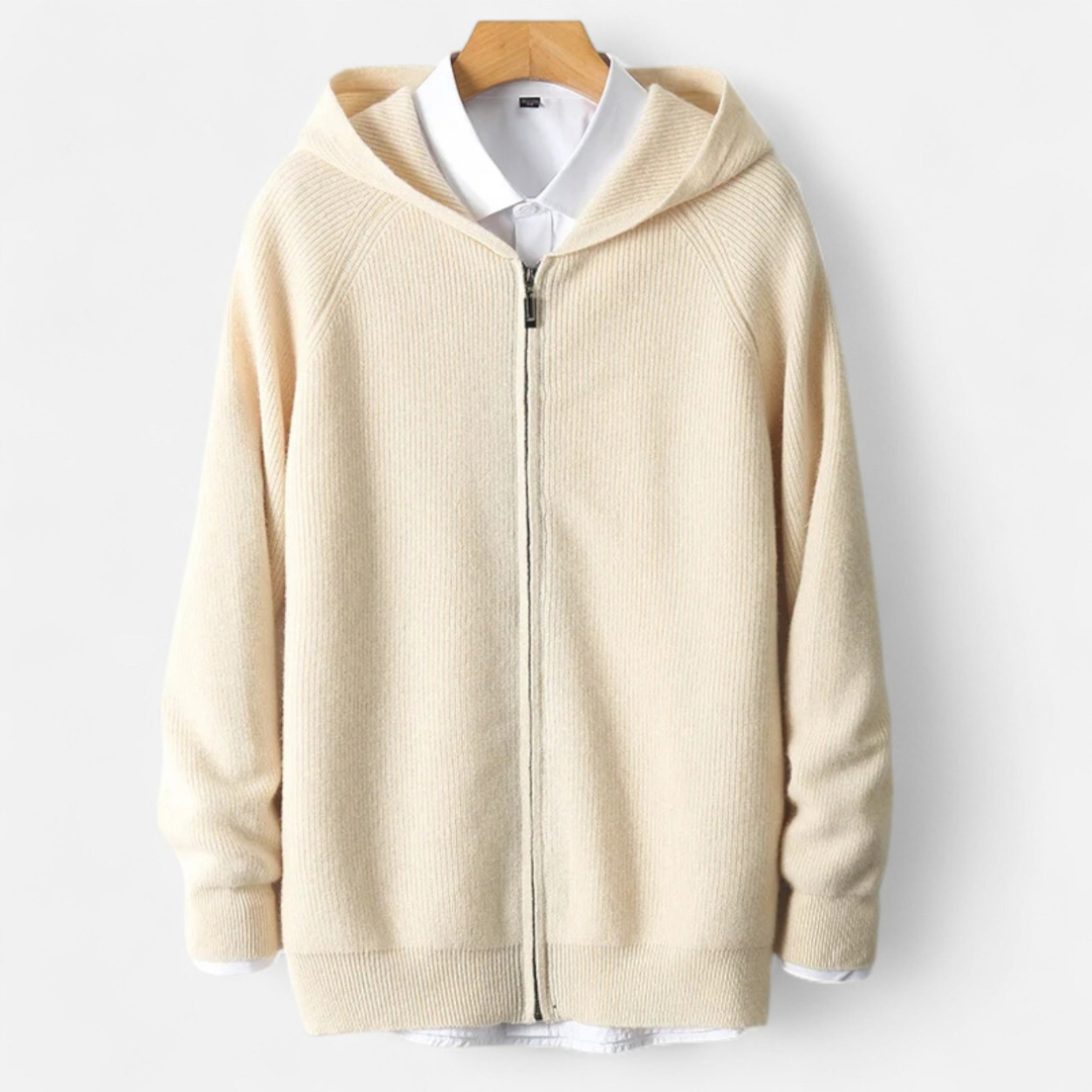 Men’s Knit Zip Hoodie | Stylish