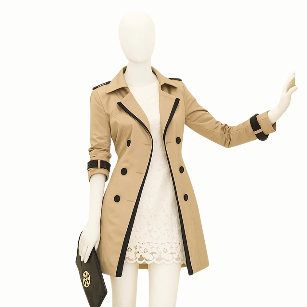 Women’s Double-Breasted Trench Coat | Elegant