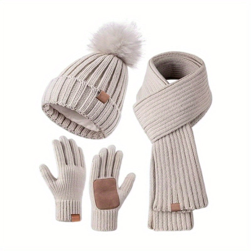 Women’s Winter Knit Accessories Set | Stylish