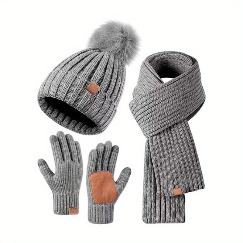 Women’s Winter Knit Accessories Set | Stylish