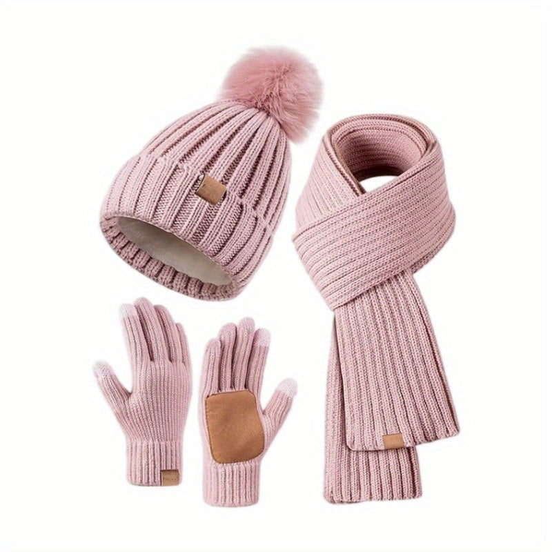 Women’s Winter Knit Accessories Set | Stylish