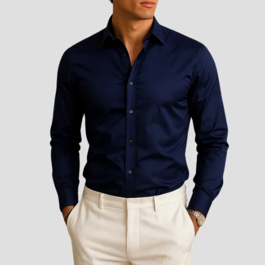 Nurozis | Fitted Contrast Shirt