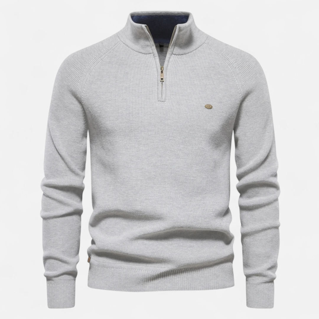 Men’s Quarter-Zip Sweater | Stylish