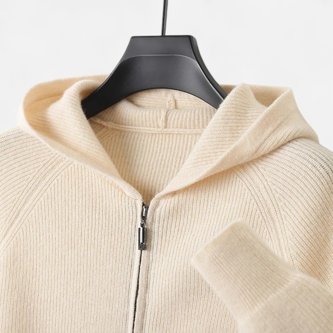 Men’s Knit Zip Hoodie | Stylish