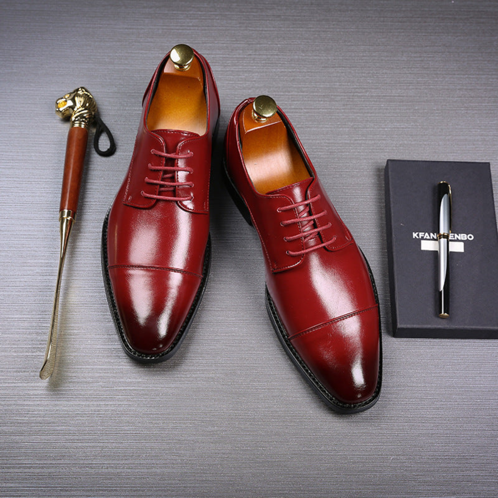 Men’s Classic Oxford Shoes | Sleek Cap-Toe Dress Footwear