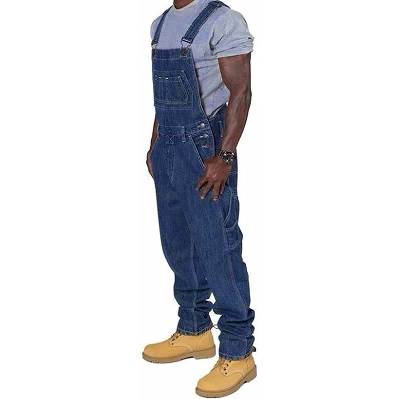 Men's Casual Denim Multi-pocket Overall