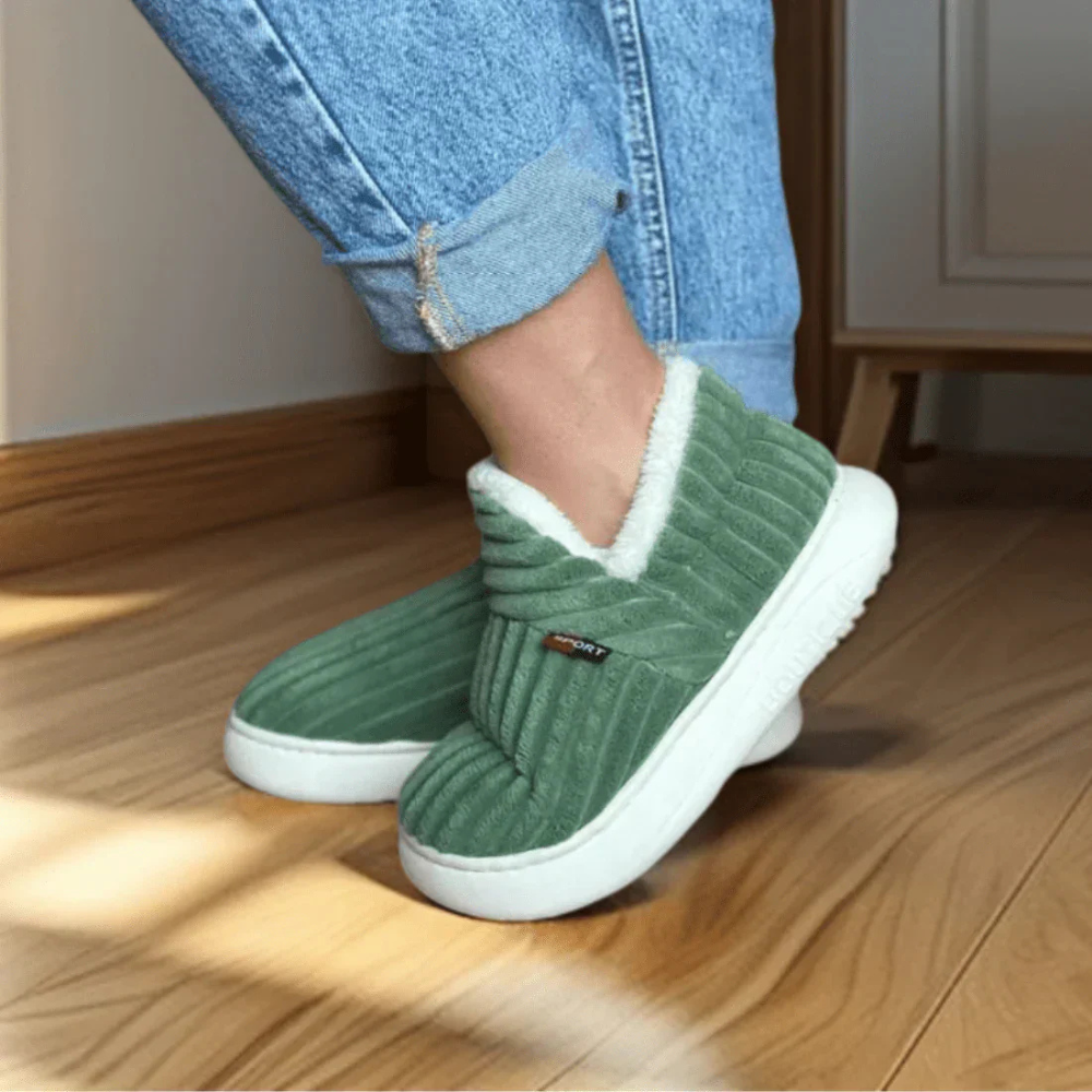 Women's Fur Lined Slippers | Warm