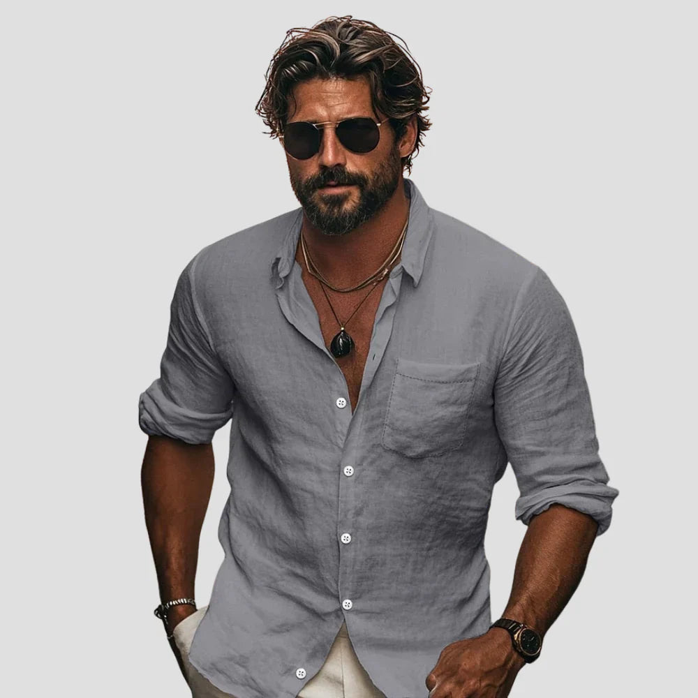Nurozis | Refined Linen Casual Shirt