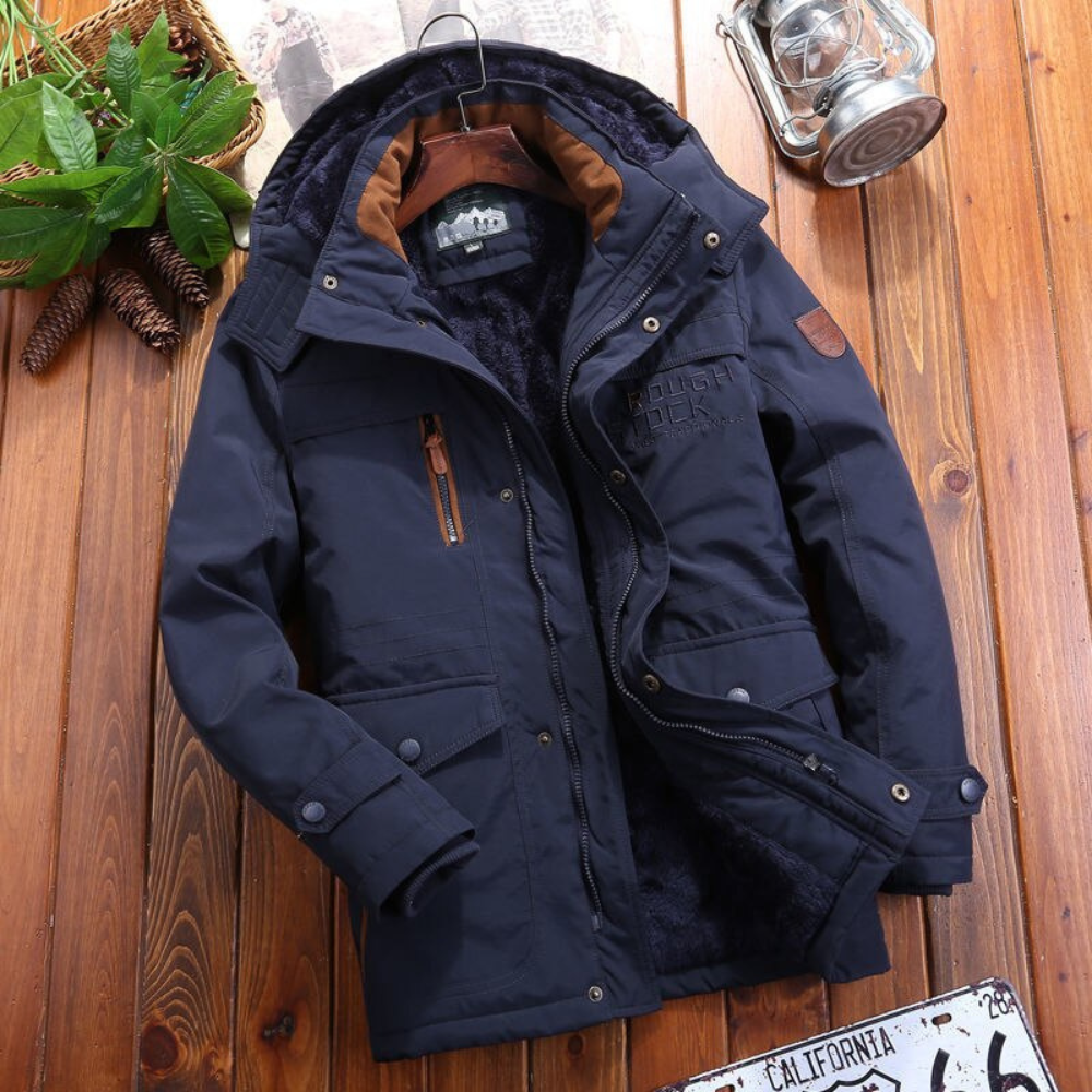 Men's Hooded Parka Jacket | Warm