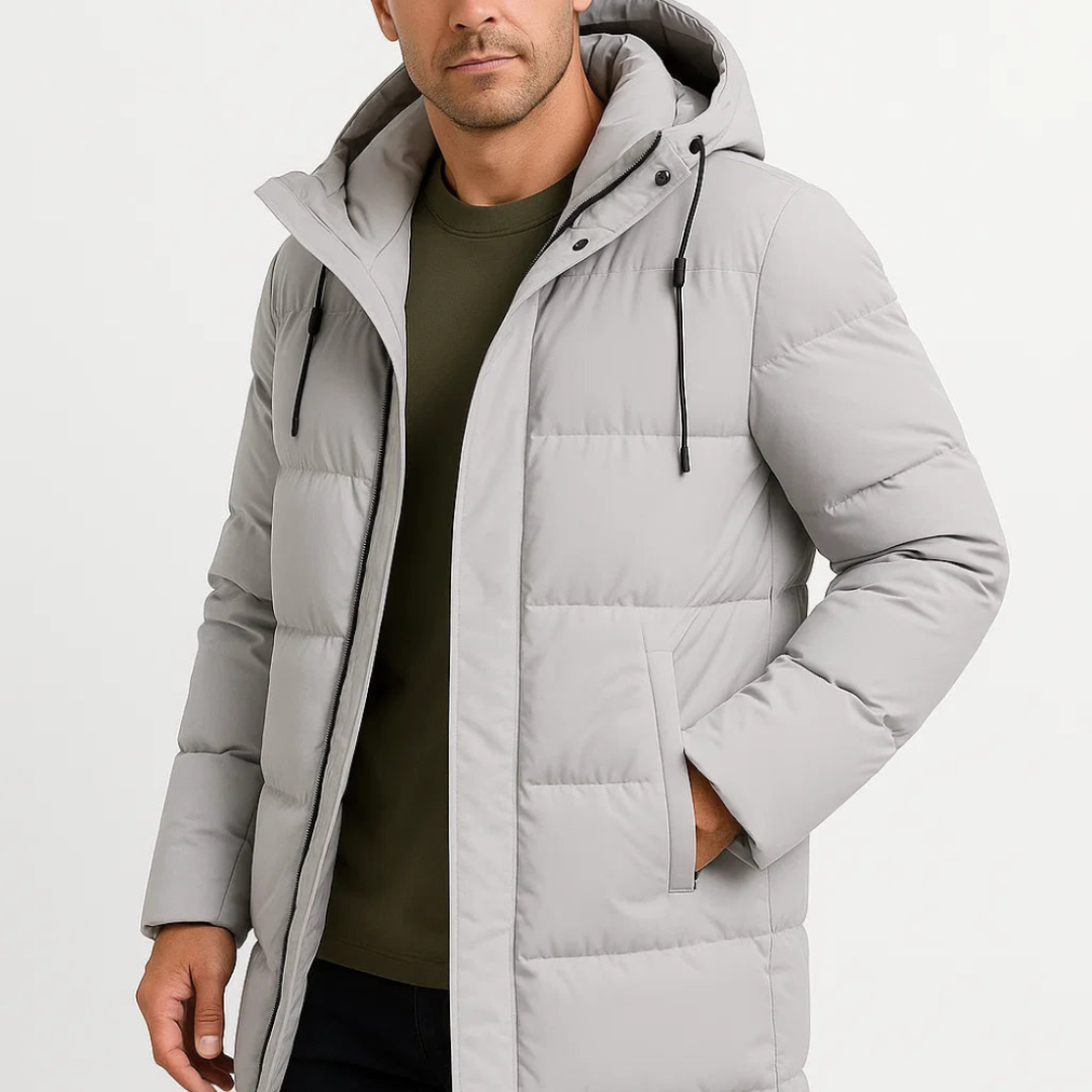 Men’s Hooded Insulated Coat | Modern