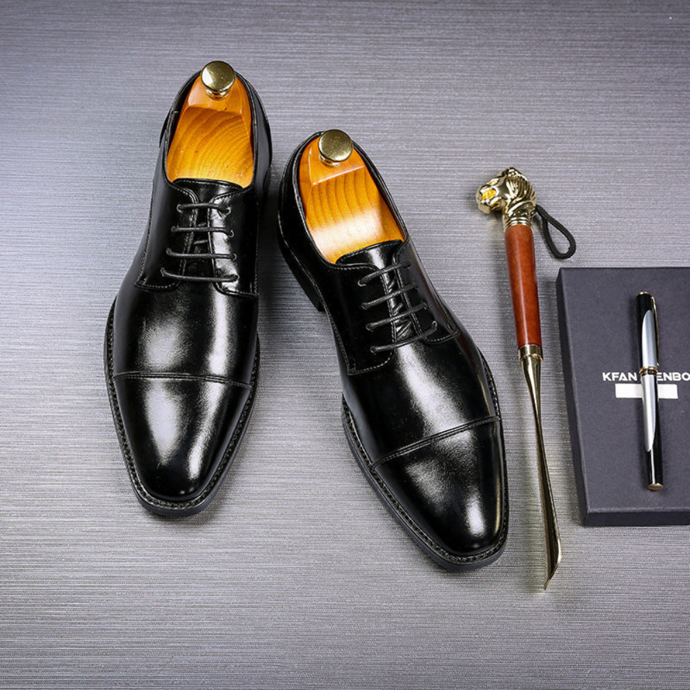 Men’s Classic Oxford Shoes | Sleek Cap-Toe Dress Footwear