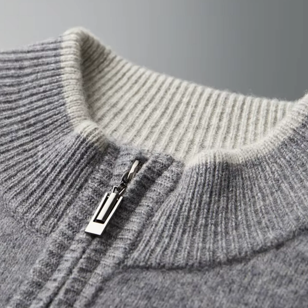 Nurozis | Men’s Merino Zip Cardigan