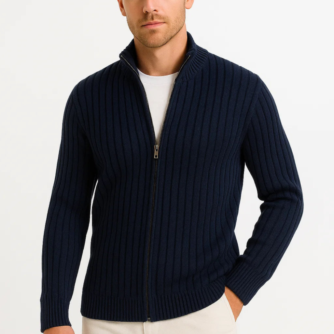 Men’s Zip-Up Sweater | Stylish