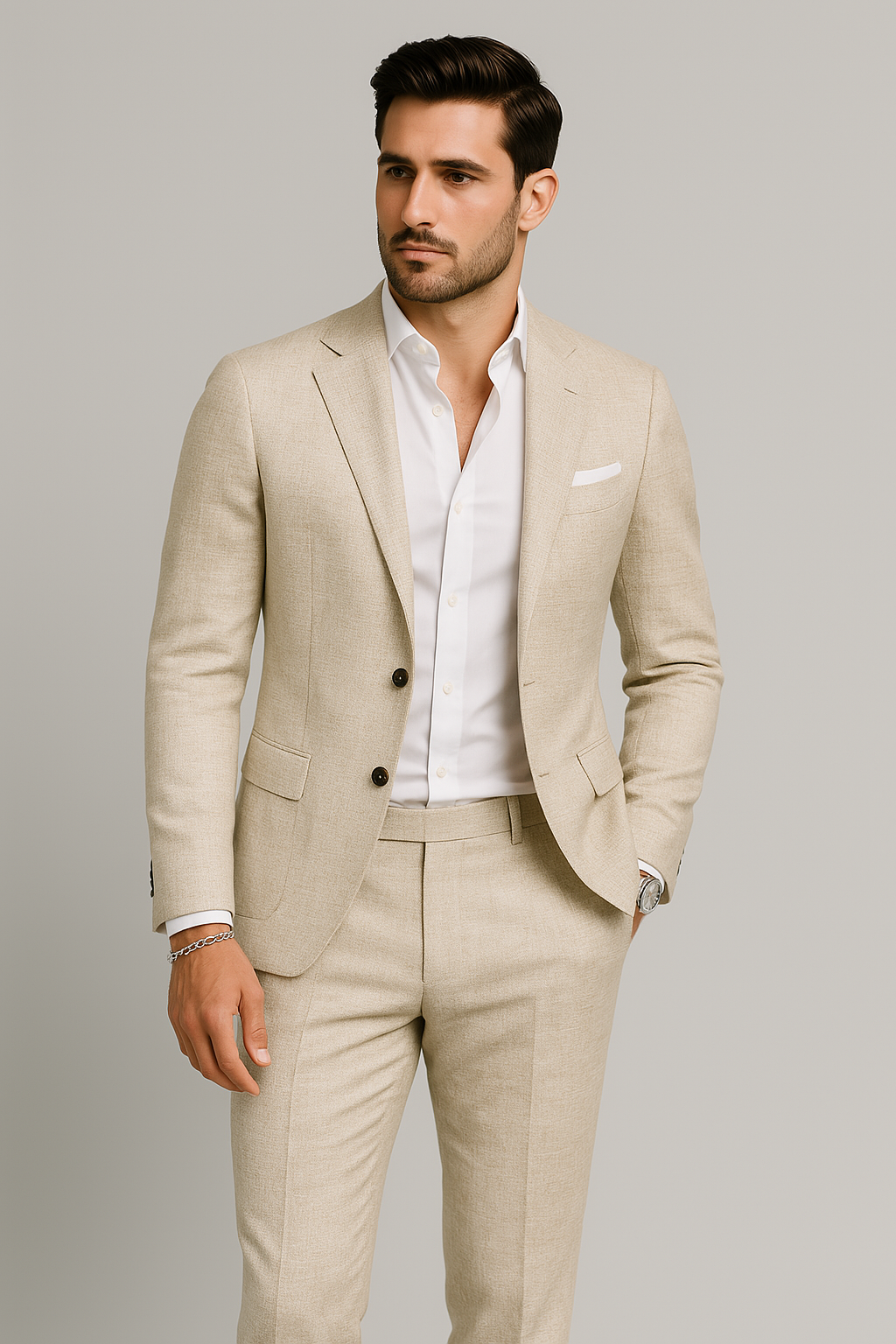 Nurozis | Elegant Linen Suit for Men