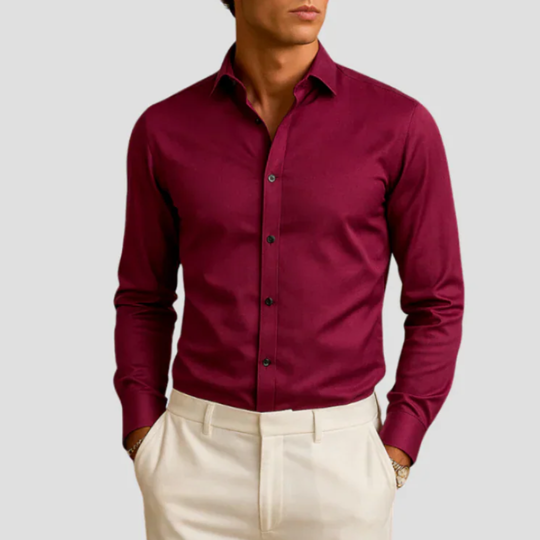 Nurozis | Fitted Contrast Shirt