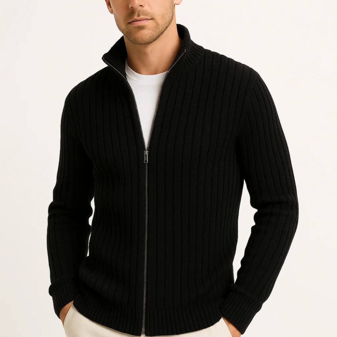 Men’s Zip-Up Sweater | Stylish