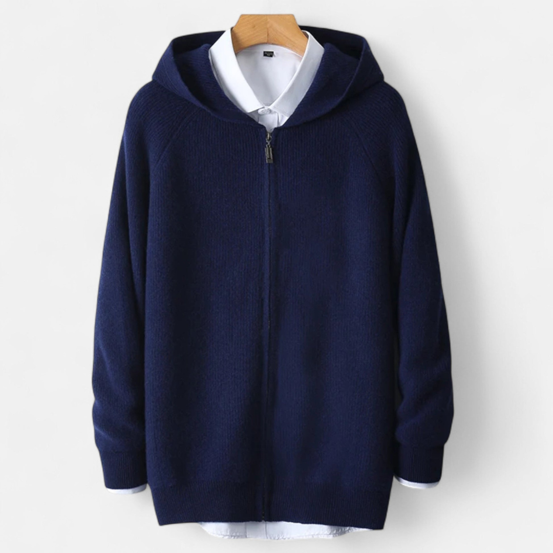 Men’s Knit Zip Hoodie | Stylish