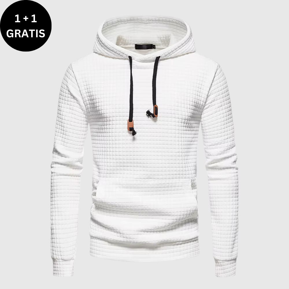 Lucas | Geribbelde Hoodie | Stijlvol en Minimalistisch | Herfst Essential