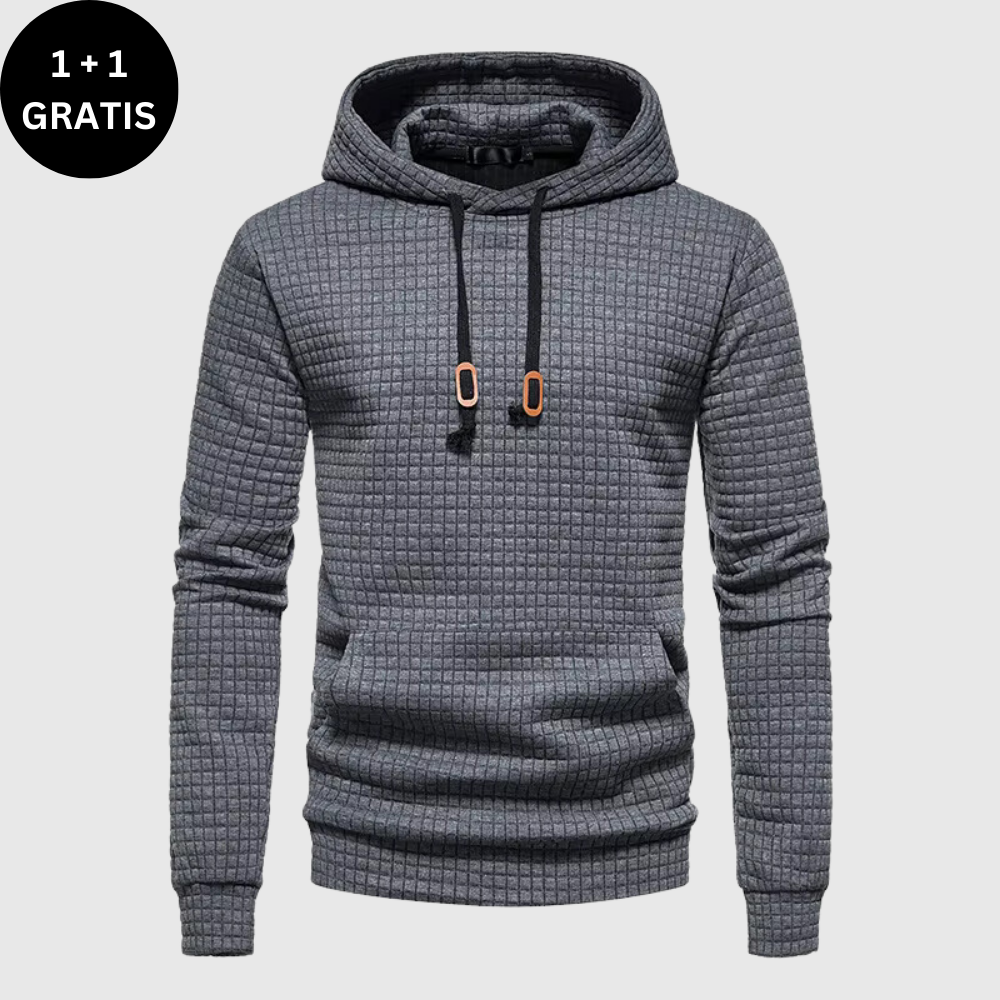 Lucas | Geribbelde Hoodie | Stijlvol en Minimalistisch | Herfst Essential