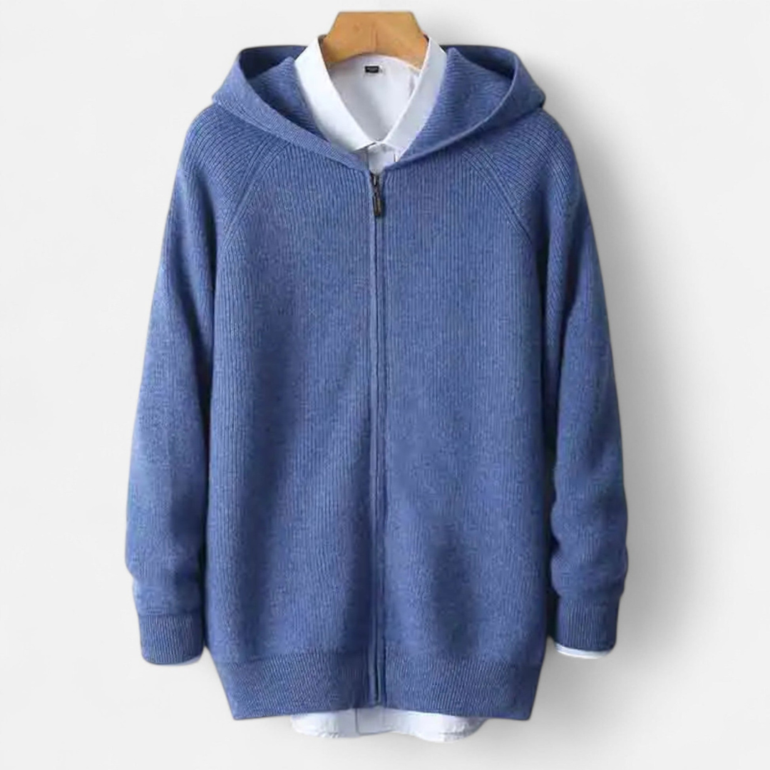 Men’s Knit Zip Hoodie | Stylish