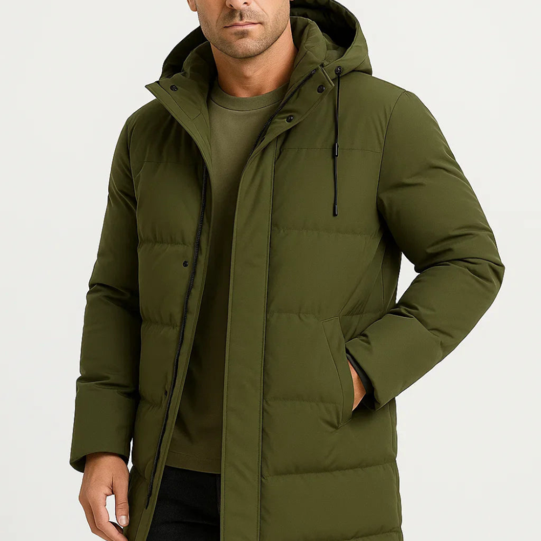 Men’s Hooded Insulated Coat | Modern