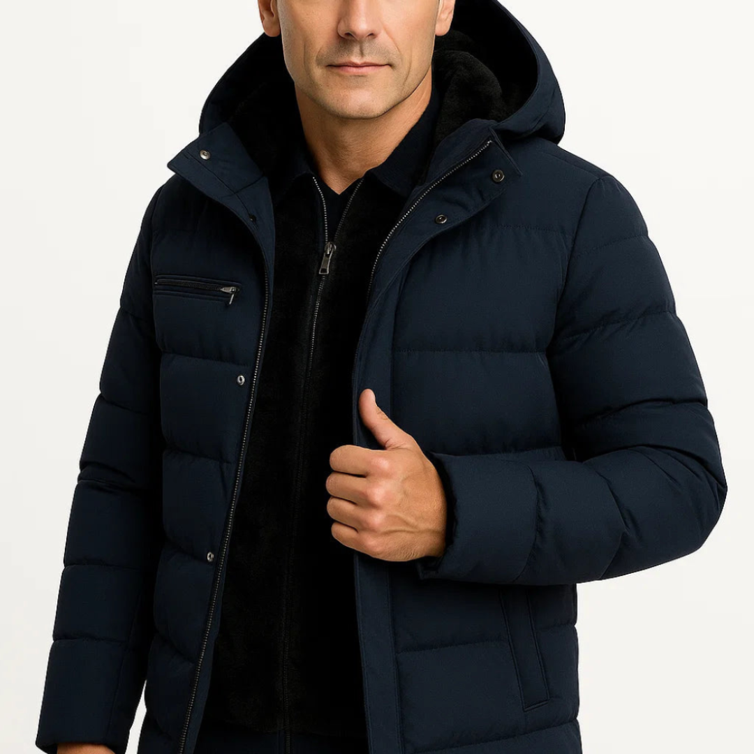 Men’s Hooded Puffer Coat | Trendy