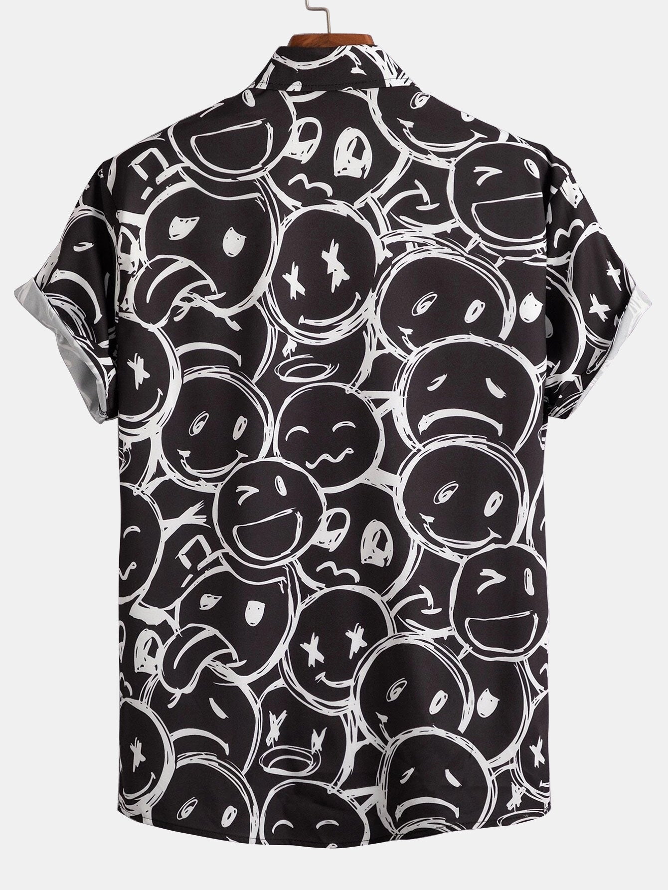 Nurozis | Men’s Smiley Print Short-Sleeve Shirt
