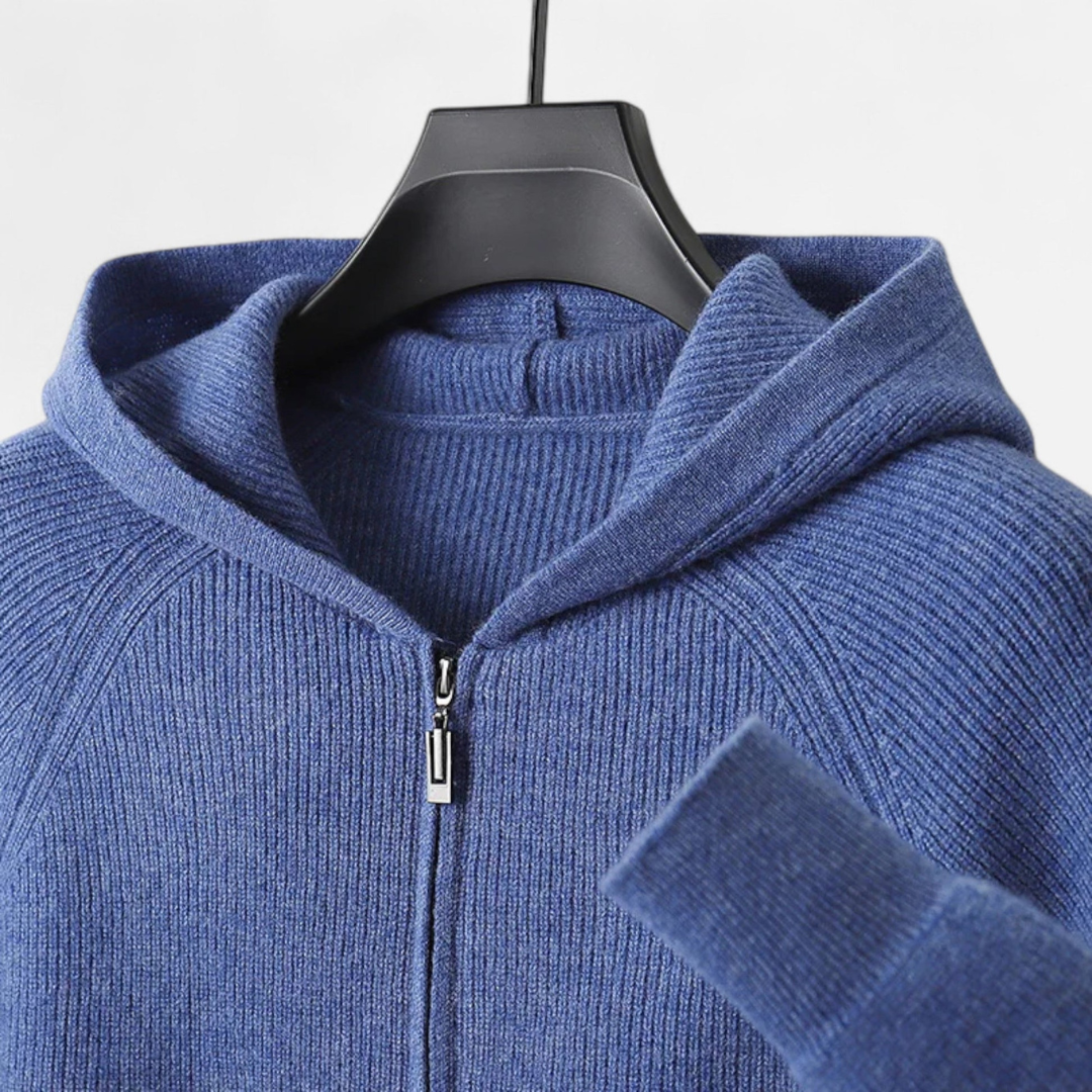 Men’s Knit Zip Hoodie | Stylish